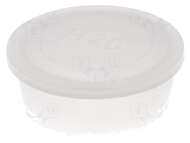 Afdekdopje; Lichaam: halftransparant; Buitendiam: 42,5mm; H: 16mm Afdekdopje; Lichaam: halftransparant; Buitendiam: 42,5mm; H: 16mm